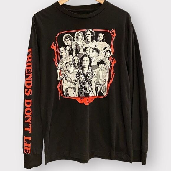 Stranger Things Long Sleeve Graphic T-Shirt - Picture 1 of 5